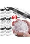 60X-Transparet 60/5PCS USB Cable Organizer Clips Wire Winder Holder Earphone Mouse Cord Clip Protect