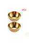 8X8X3CM gold-2pcs 2/4/6pcs Stainless Steel Small Sauce Dishes Seasoning Serving Tray Plates Set Soy - 3