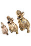 L Elephant Sculpture Lucky Feng Shui Golden Elephant Statue Sculpture Wealth Figurine Gift Home Dec. - 2