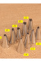 9PCS Little Small Star tip petals Nozzle pastry Metal CupCake Cream Decoration Tip Stainless Ste... - 7