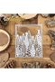 Original Christmas Trees Forest Square Frame Metal Cutting Dies Scrapbooking Decorative Embossing - 3
