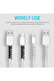 12 قطعة - غطاء حماية كابل USB أبيض، غطاء حماية حلزوني من السيليكون لكابل الشحن، غطاء نهاية السلك - 2