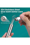 8pcs/set Stainless Steel Toothpick 8-piece Portable Toothpicking Tool Cleaning Oral Care Floss Ne... - 2