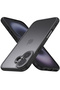 For iPhone 16 Black Clear Matte Translucent Phone Case For iPhone 11 12 13 14 15 16 Black Clear Back - 7