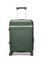 3-Piece Polypropylene Luggage Set | 20”, 24”, 28” Lightweight Suitcases - Dark Green - 4