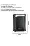 Black Automatic Mechanism Trifold Genuine Leather Credit Card Holder - 3007-Black - 5