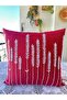 Panch Punch Handmade Cushion Cover Wheat Model 100% Handmade 43X43 cm Borda Color - 5