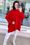 Batwing Sleeve Knitwear Blouse 6K116