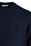 Navy Blue Regular Fit Crew Neck Sweatshirt - 2