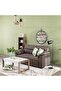Balmond 3-Seater Fabric Sofa Bed - Brown, Stylish & Durable Sofa for Living Room, 172x100x88cm - 4