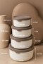 Set of 12 Round Storage Containers (0.45ml -0.8Ml-1.5L-2.5L) Microwave and Freezer Compatible - 2