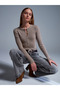 10819 Wool Blend Fine Knitwear - Mink M.