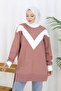 Patterned Knitwear Tunic S3017 Rose - 3