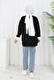 Patterned Knitwear Tunic S3017 Black - 4