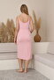 Serenity Lace Detailed Maternity and Postpartum Robe Strappy Nightgown Set - 6