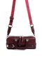 Burgundy - Burgundy Plain Women's Handbag Sp1258 - 6