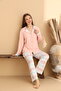 Plaid Detailed Powder Women's Pajama Set - 2