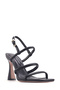 N142345 Shoes Black Women's Heeled Sandals - 2