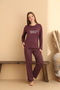Stronger Plum Pajama Set - 3