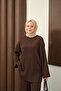 Women's Wrinkled Pattern Suit Brown - 3