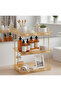3-Tier Golden Modern Serving Tray Stand, Elegant Dessert Display Rack for Home, Kitchen & Decoration - 3