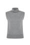 Ultrafine Organic Cashmere Light Gray Knitwear Top - 6