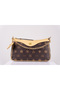 Aura Brown-Beige Chain Detailed Women's Baguette Bag - 2