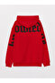 Xside Red Long Sleeve Printed Men's Thick Hoodie - 2