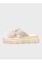 Women's summer flat slippers - 553 414-3 - beige - 3