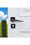 Door Handle Black Square Rosette Suitable for Left and Right Home Door Handles Lockable 1 Set Yale Door Handle - 4