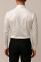 Slim Fit Long Sleeve Easy Iron Moisture-Wicking Breathable Fabric Tie Collar Four Seasons White Men's Shirt - 2