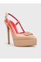 Women's Summer 15cm Open Heeled Shoes - 574 1287 - Beige Patent Leather - 2