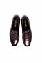 Black Burgundy Effected Loafer Shoes