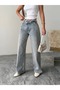 Double Buttoned Vintage Palazzo Jeans - 3