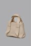 Women's Double Handle Crossbody Bag Cream - 3