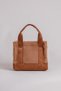Women's Plush Crossbody Mini Tote Bag Brown - 5