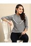 Grey Cotton Striped Shirt - 3