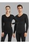 Unisex Thermal Underwear V-Neck Long Sleeve White - Heat Retaining Winter Underwear 1257 - 7
