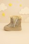 Girl's Orthopedic Sole Waterproof Transparent Coated Anti-Slip Sole with Glitter Inside Fur Waterproof Boots - 4