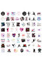 60pcs Dance Stickers Waterproof Decal Laptop Motorcycle Luggage Snowboard Fridge Car Sticker - 3