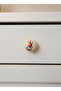 Porcelain Button Tulip Furniture Drawer Wardrobe Kitchen Cabinet Handle