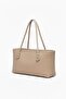 Women's Loven Long Tote Bag Beige Braided - 4