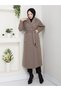High Quality Reglan Sleeve Double Breasted Stylish Design Long Lining with Belt Luxury Cashmere Coat