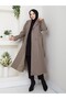 High Quality Reglan Sleeve Double Breasted Stylish Design Long Lining with Belt Luxury Cashmere Coat - 3