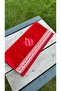 New Year's Collection Velvet Towel with Border and Emblem (30X50 cm) – Gift Wrapped – Handmade Special - 3