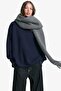 Imported Puffy Soft Textured Women's Scarf Shawl Shoulder Wrap Dark Gray - 4