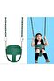 Baby Swing Seat (Green) – Durable Plastic Toddler Swing with 59" Chains (Ages 1+) - 3