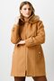 Hooded Cashmere Camel Women's Coat 6321 - 3