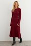 Women's Burgundy Tie-Up Camisole Midi Dress Col2268 - 5