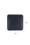 Coasters, Set of 6, Desktop Round Cup Coaster, Vegan Faux Leather, 11X11 Cm., Navy Blue - 5